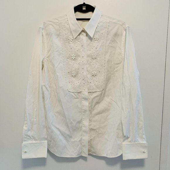 Valentino Embellished Button-down Top
